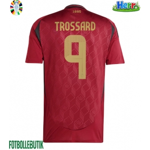 Belgien Leandro Trossard #9 Hemmatröja EM 2024 Kortärmad
